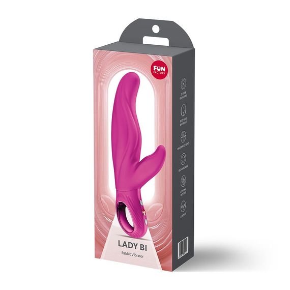 Вібратор-кролик для точки А Fun Factory LADY BI Magenta, 2 мотори, 12 режимів | Зображення 8