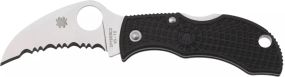 Ніж Spyderco Manbug Hawkbill VG-10 Serrated FRN Black