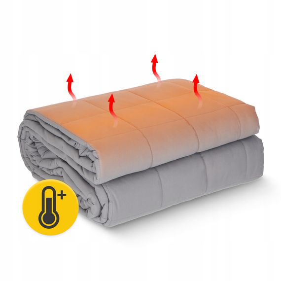 Ковдра важка (обтяжена) 4FIZJO 6.8 кг 150 x 200 см Grey (P-5907739319784) | Зображення 4