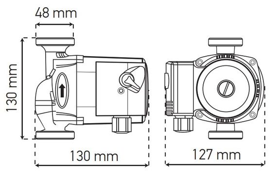 Насос циркуляційний відцентр. Koer KP.GRS-25/4-130 (KP0250) | Зображення 2
