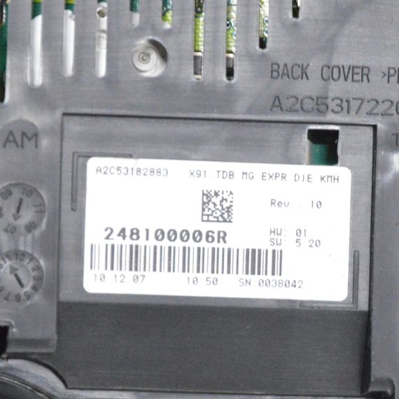 Панель приладів 2.0 DCI Renault Laguna III 2007-2015 Спідометр щиток приборів Рено Лагуна 3 248100006R | Зображення 4