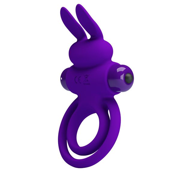 Ерекційне кільце PRETTY LOVE Penis Ring з подвійним кільцем, фіолетове Sex Aura | Зображення 4