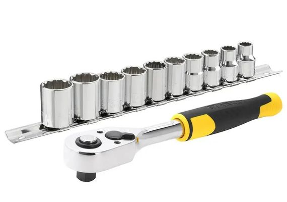 Набір торцевих головок 3/8" Stanley в металевому утримувачі 11 предметів (STMT82670-0)