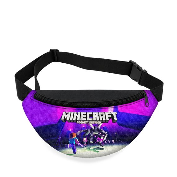Дитяча сумка-бананка Minecraft 32х15 см на пояс або через плече (5889)