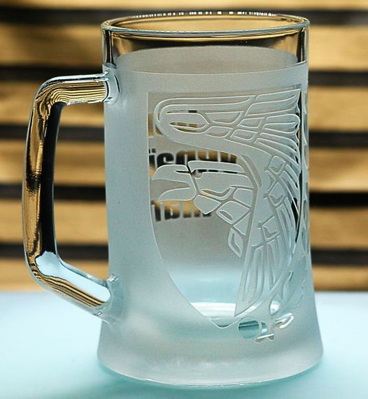 Подарунковий келих для пива з гравіюванням 670 мл лого шеврона 93 механизированная бригада «Холодный Яр» | Зображення 1