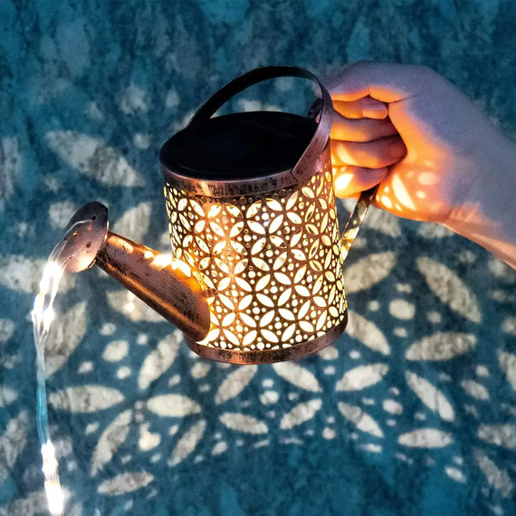 Садовий світильник на сонячній батареї "Лійка" 80см, Fairy lamp / Декоративний LED ліхтар для саду | Зображення 1