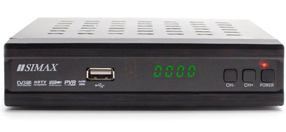 Ресивер (тюнер) IPTV DVB-T2 SIMAX Metal Blue/Silver KL1801