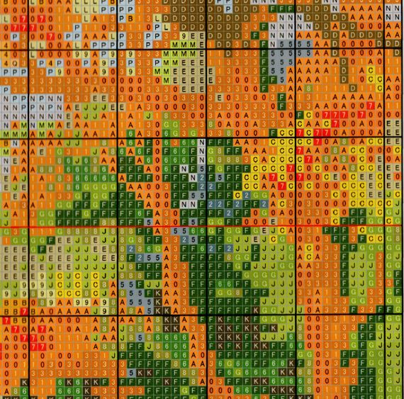 Набор для вышивания по нанесённой схеме "Autumn scenery". AIDA 14CT printed 46*29 см | Зображення 6