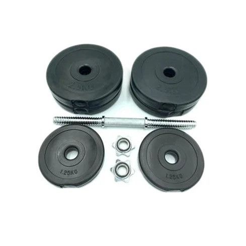 Гантели наборные композитные в пластиковой оболочке 2 шт по 14,5 кг Rock Pro-R NE-PL-R-014-2 | Зображення 1