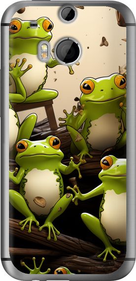 Чехол на HTC One M8 dual sim Жабки "5656u-55-17620"