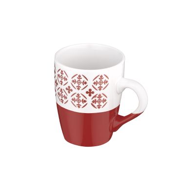 Чашка Ardesto Ornament, 320мл, кераміка, червоно-білий (AR3045R) | Зображення 3