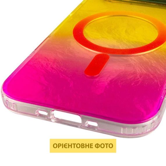 Чохол TPU Shiny Mountain (MagFit) для Apple iPhone 17 Air (6.6") Green / Blue Yellow / Pink | Зображення 4