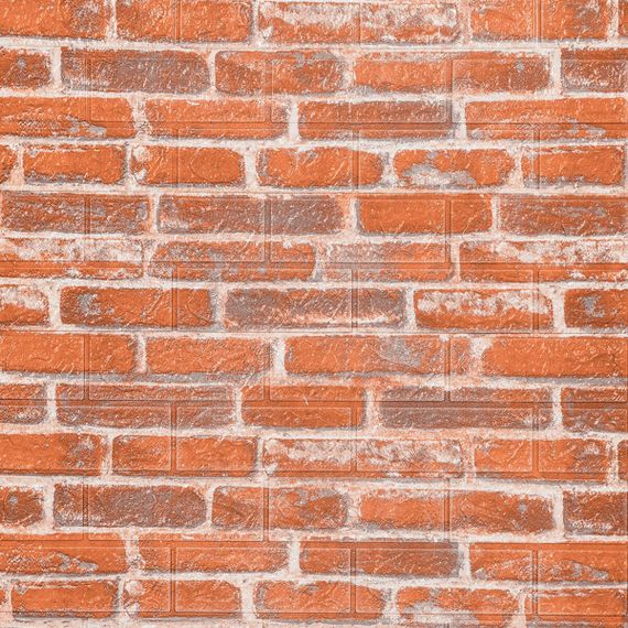 Самоклеюча 3D панель під руду катеринославу цеглу Sticker Wall 3080х700х3мм | Зображення 1