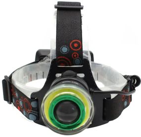 Налобний LED ліхтар RB-106 універсальний, потужний, яскравий на голову, акумуляторний для риболовлі T6+COB Zoom