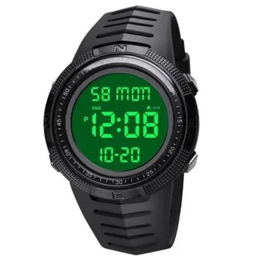 Годинник наручний чоловічий SKMEI 1632BKWT BLACK-WHITE, годинник для військовослужбовців. Колір: чорний | Зображення 1