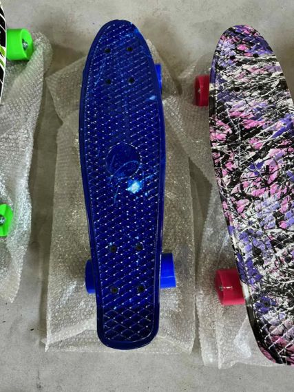 Пенни борд скейтборд Penny Board Fish Skateboards 22" ABEC-7 с светящимися колесами | Зображення 6