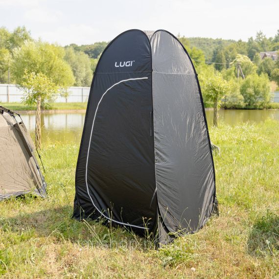 Намет душ-туалет для кемпінгу автомат 120×120×190 (см) тент для душу та туалету туристичний LU-015DB Чорний | Зображення 9