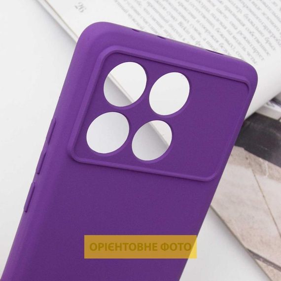 Чохол TPU GETMAN Liquid Silk Full Camera для Xiaomi Poco X6 / Note 13 Pro 5G Фіолетовий / Purple | Зображення 4