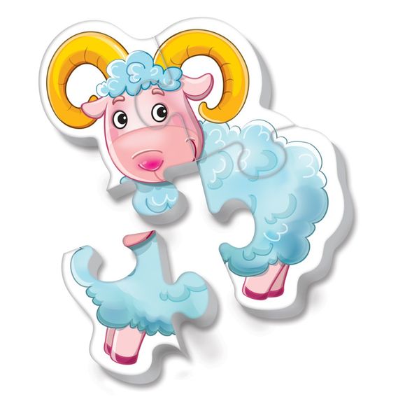 Детские беби пазлы "Ферма" VT1106-86 картинки - 4 шт | Зображення 3