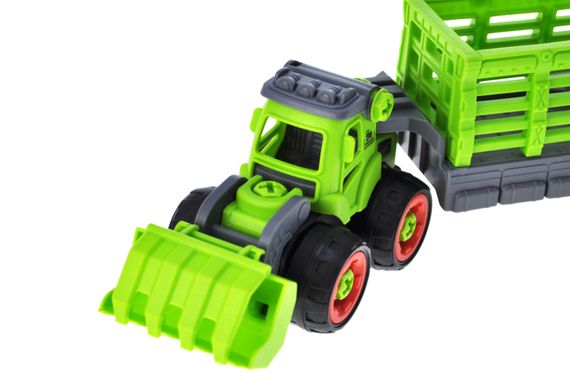 Трактор конструктор CXL900-110A в коробці р.33x8,5x12,5 см YG Toys | Зображення 3