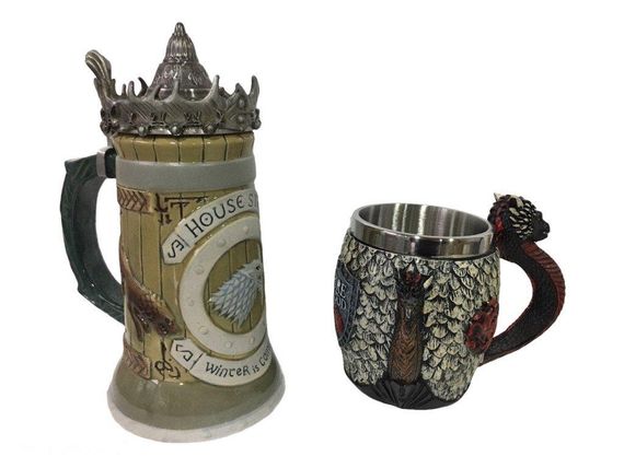 Подарунковий набір Кухоль Game Of Thrones House Stark Гра Престолів Дом Старків і Fire And Blood Targaryen 3D | Зображення 2