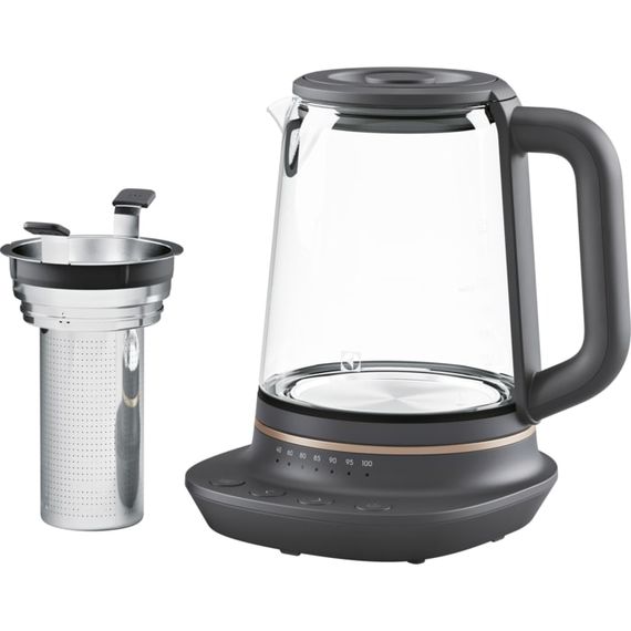 Електрочайник Electrolux, 1,7л, Strix, скло, заварник, підтримка темп, чорний (E7GK1-8BP) | Зображення 7