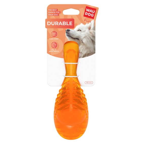 Іграшка для собак WAUDOG Fun Durable Гомілка, термопластична гума, 190 мм, помаранчевий | Зображення 1
