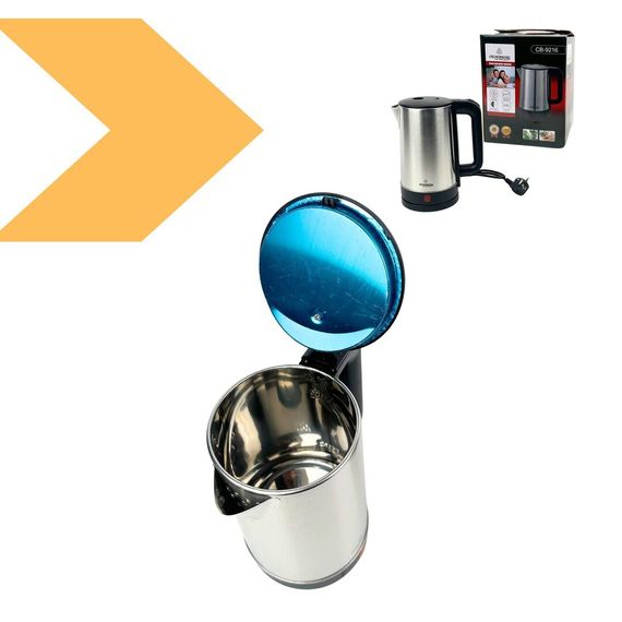 Електрочайник з потужним нагрівальним елементом 2200 Вт Crownberg CB-9216 (46637-Cb 9216_207) | Зображення 1