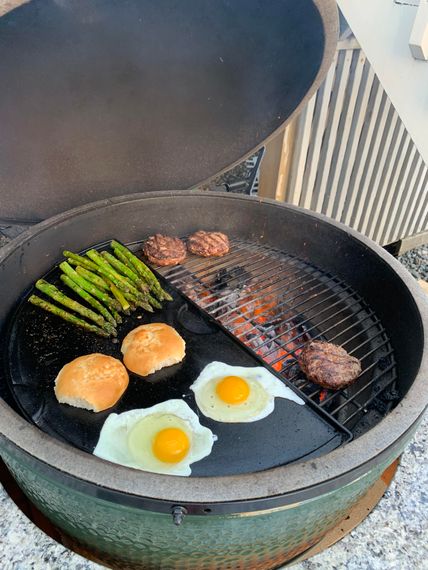 Плита, планча чавунна 23х46x1см для гриля L Big Green Egg 122988 (CIGHL / 104090) Код: 003085 | Зображення 2