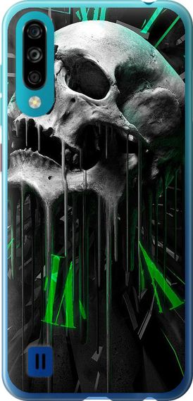 Чехол на ZTE Blade A7 2020 Череп-часы "4100u-2108-17620"