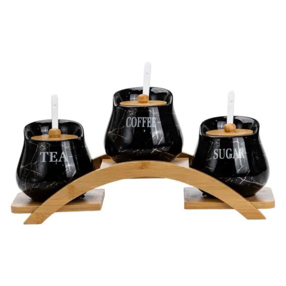 Набор для сыпучих продуктов фарфоровый 3 шт по 500 мл HP1244