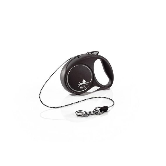 Рулетка Flexi Black Design XS, трос 3 м, чорний