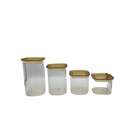 Ємність скляна з пластиковою кришкою (прямокутна) VT-7811 Vittora 1100 мл | Зображення 1