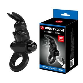Эрекционное кольцо - Pretty Love Exciting Ring Black sexstyle