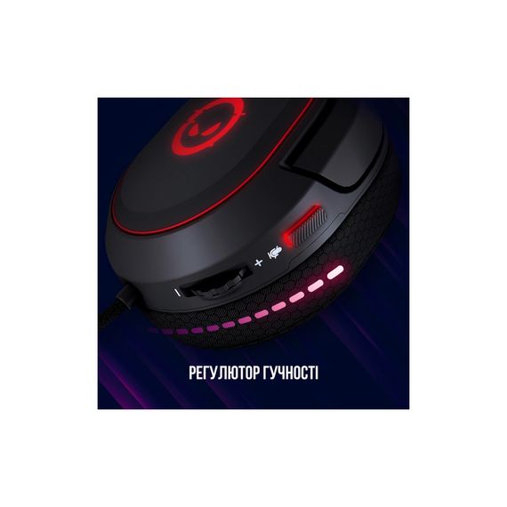 Навушники Lorgar Kaya 460 Gaming RGB USB Black (LRG-GHS460) | Зображення 7