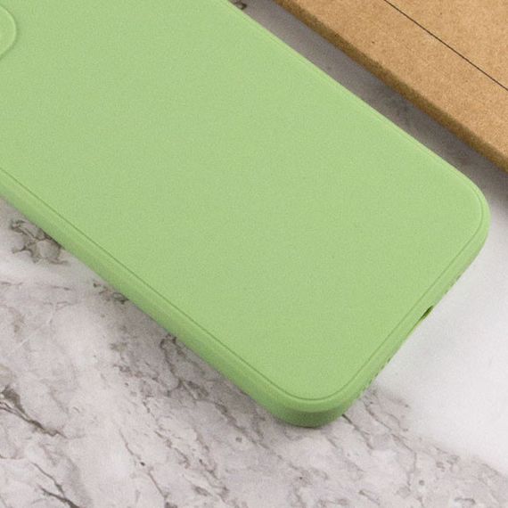 Силиконовый чехол Candy Full Camera для Apple iPhone 12 Pro (6.1") Фисташковый | Зображення 2