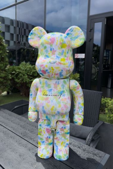 Фигурка  Bearbrick Innersect Multi Color дизайнерська статуетка ведмідь Беарбрік 70 см mb046 різнокольоровий