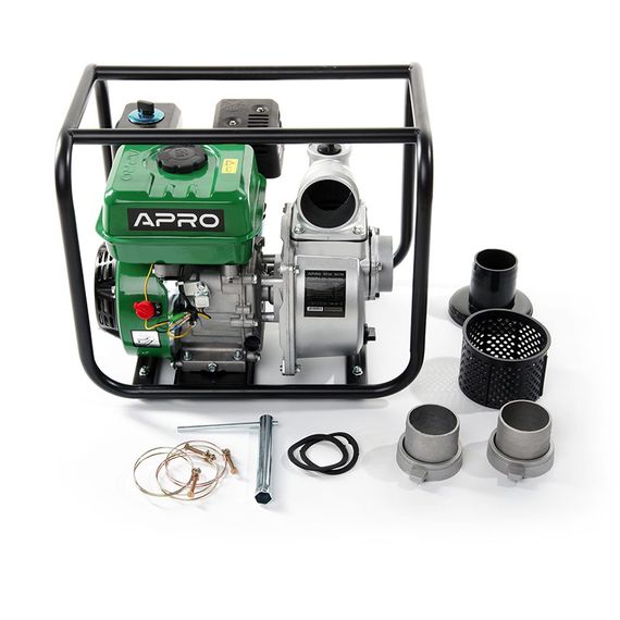 Мотопомпа APRO WP-60 6.5л.с. 60 м³/ч 30м бензинова 4-х тактн. 852136 | Зображення 7