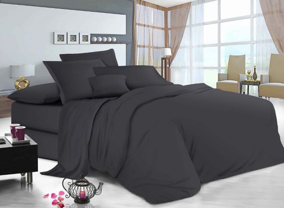 Простирадло на гумці SoundSleep Manner Graphite бязь 90х200 см (93949460) | Зображення 1