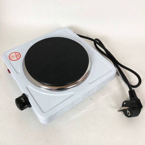 Настільна плита електрична Sea Breeze SB-060, потужна настільна електроплита. Колір: білий | Зображення 1