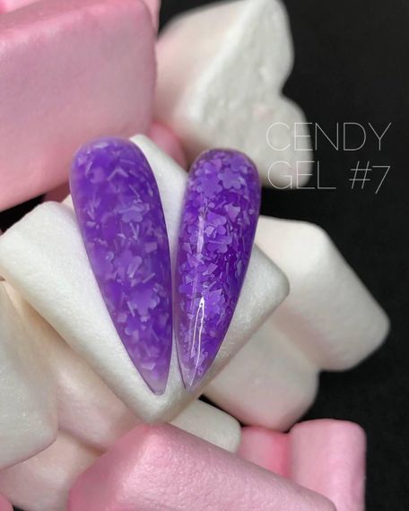 Гель для дизайну нігтів Crooz Candy Gel 07 (фіолетовий) 5мл | Зображення 2