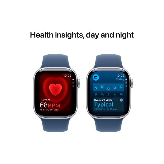 Смарт-годинник Apple Watch Series 10 GPS 42mm Silver Aluminium Case with Denim Sport Band - S/M (MWWA3QH/A) | Зображення 4