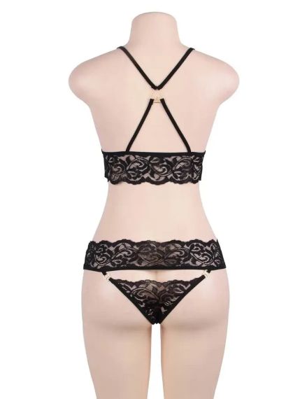 Комплект кружевного белья Star Night с наручными фиксаторами и маской для глаз ( без коробки) Sex Aura | Зображення 4