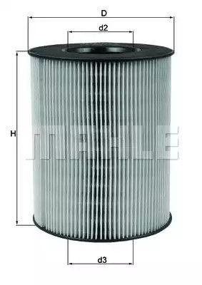 Фільтр повітряний A-клас M166 9704, MAHLE/KNECHT (LX794) | Зображення 2