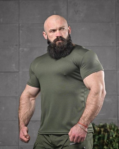 Тактична футболка для відведення поту odin вселенна олива ДЛ6543 | Зображення 2