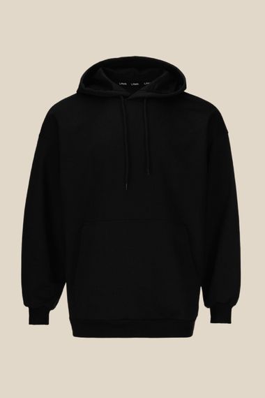 Худі однотонний чоловічий LAWA MBC02372 2XL Чорний shop (2000991034792)