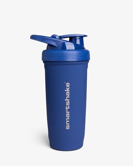 Шейкер спортивний SmartShake металевий Reforce Stainless Steel 30oz/900ml Navy Blue | Зображення 1