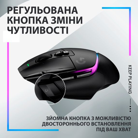Мишка Logitech G502 X Plus Wireless Black (910-006162) | Зображення 5