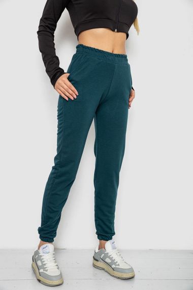 Спортивні штани жіночі, колір темно-зелений, 238R325 | Зображення 2