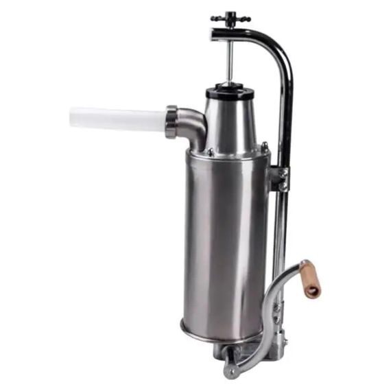 Вертикальний шприц для ковбаси 3 л з нержавіючої сталі шприц ковбасний 4 насадки 16788-7 | Зображення 3